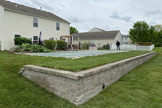 retaining wall ofallon il